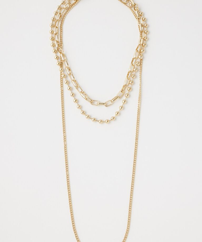 MOUSSY「CHAIN ネックレスセット」|ネックレス|GLD