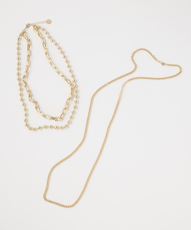 MOUSSY「CHAIN ネックレスセット」|ネックレス|