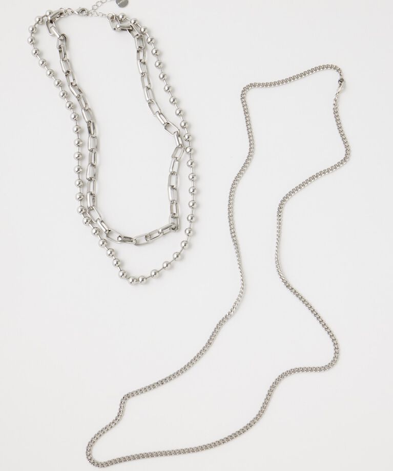 MOUSSY「CHAIN ネックレスセット」|ネックレス|