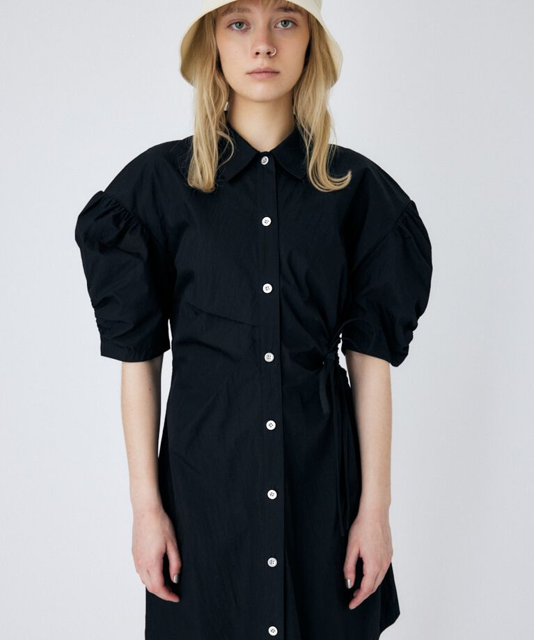 MOUSSY「SIDE OPEN SHIRT ミニドレス」|ワンピース|