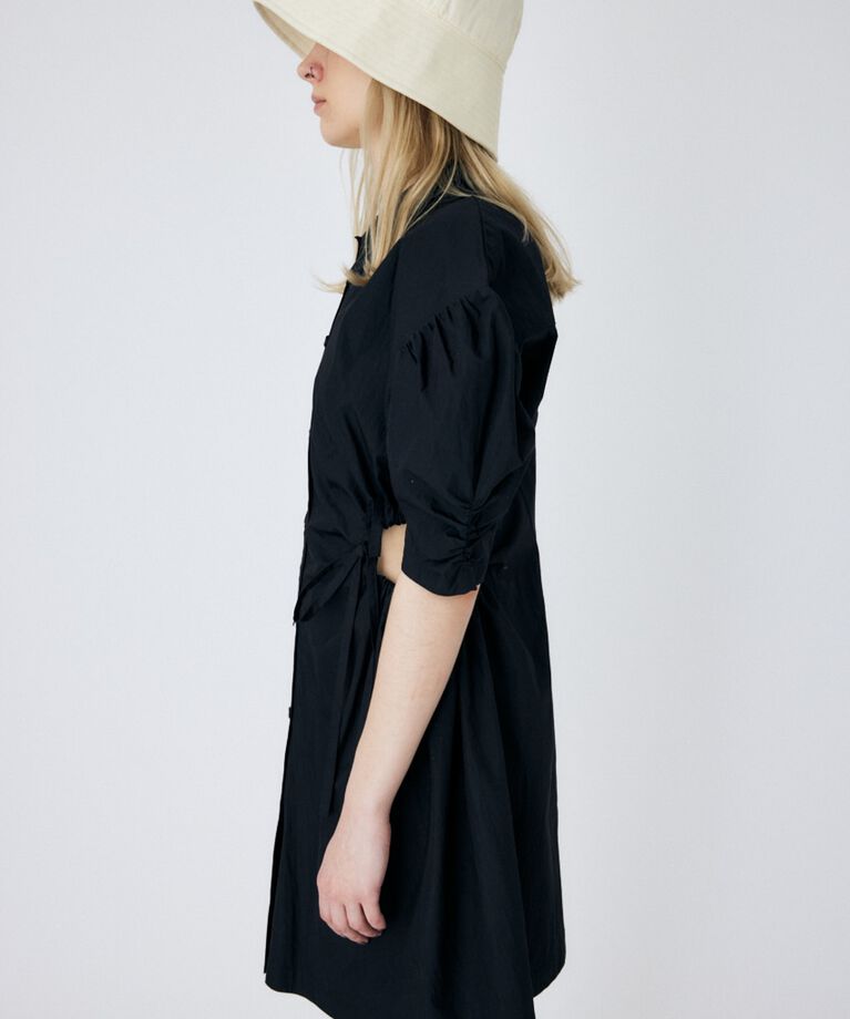 MOUSSY「SIDE OPEN SHIRT ミニドレス」|ワンピース|