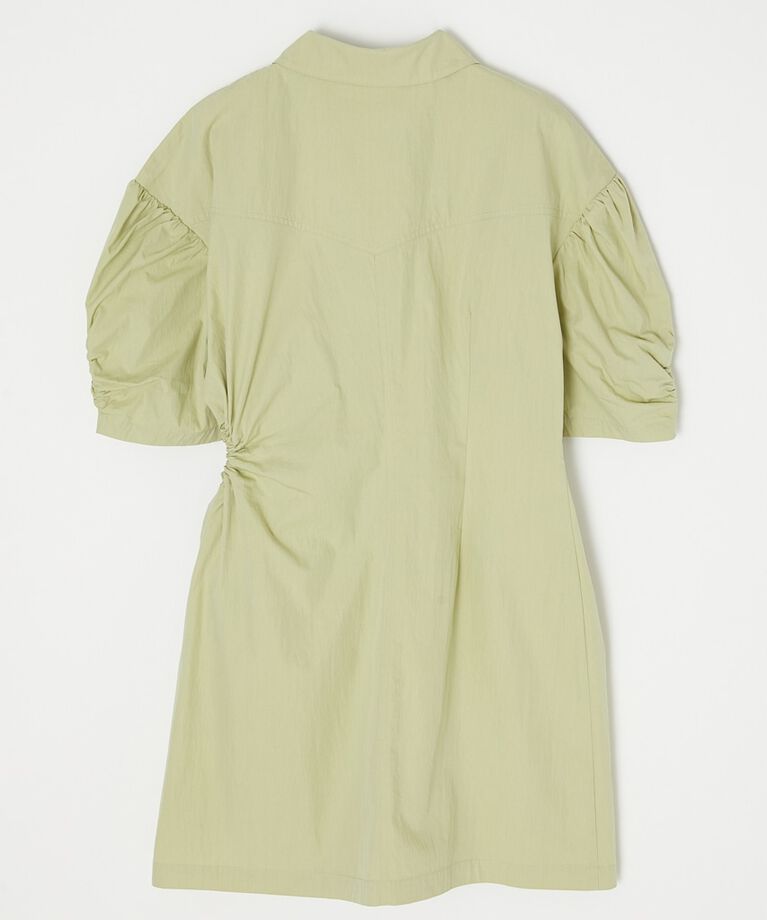 MOUSSY「SIDE OPEN SHIRT ミニドレス」|ワンピース|