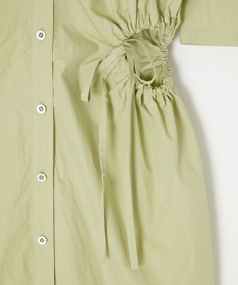 MOUSSY「SIDE OPEN SHIRT ミニドレス」|ワンピース|