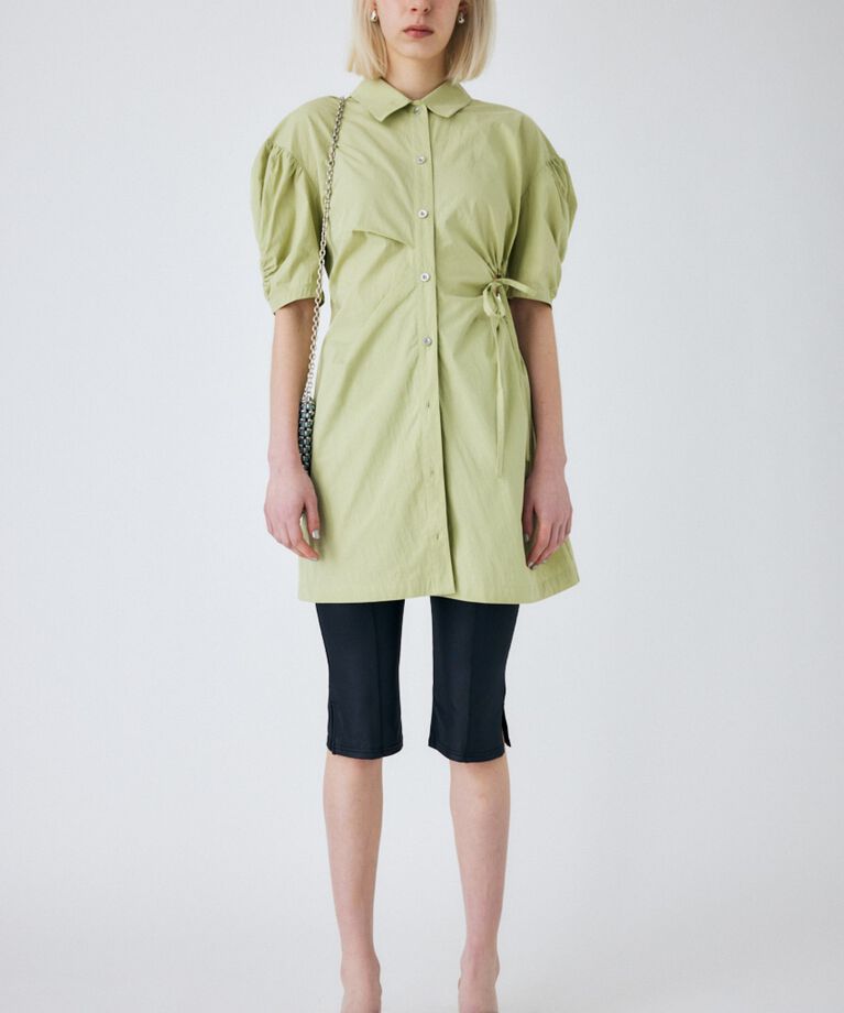 MOUSSY「SIDE OPEN SHIRT ミニドレス」|ワンピース|