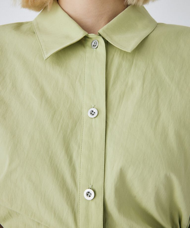 MOUSSY「SIDE OPEN SHIRT ミニドレス」|ワンピース|