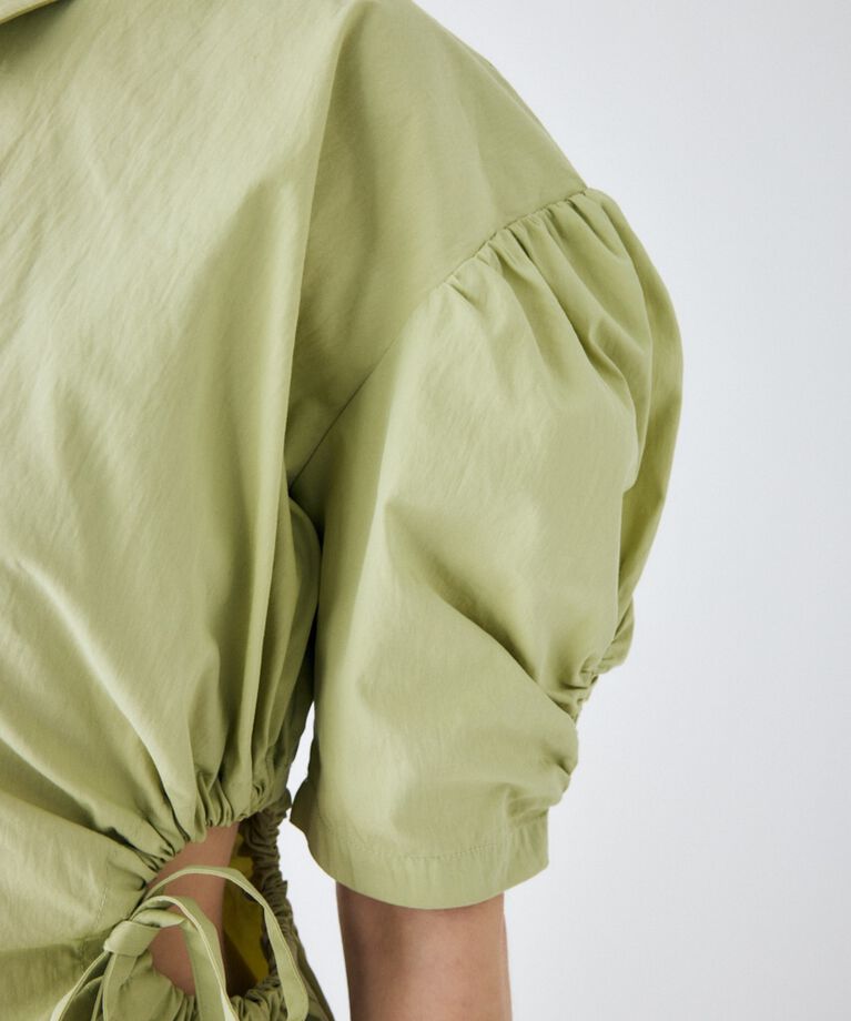 MOUSSY「SIDE OPEN SHIRT ミニドレス」|ワンピース|
