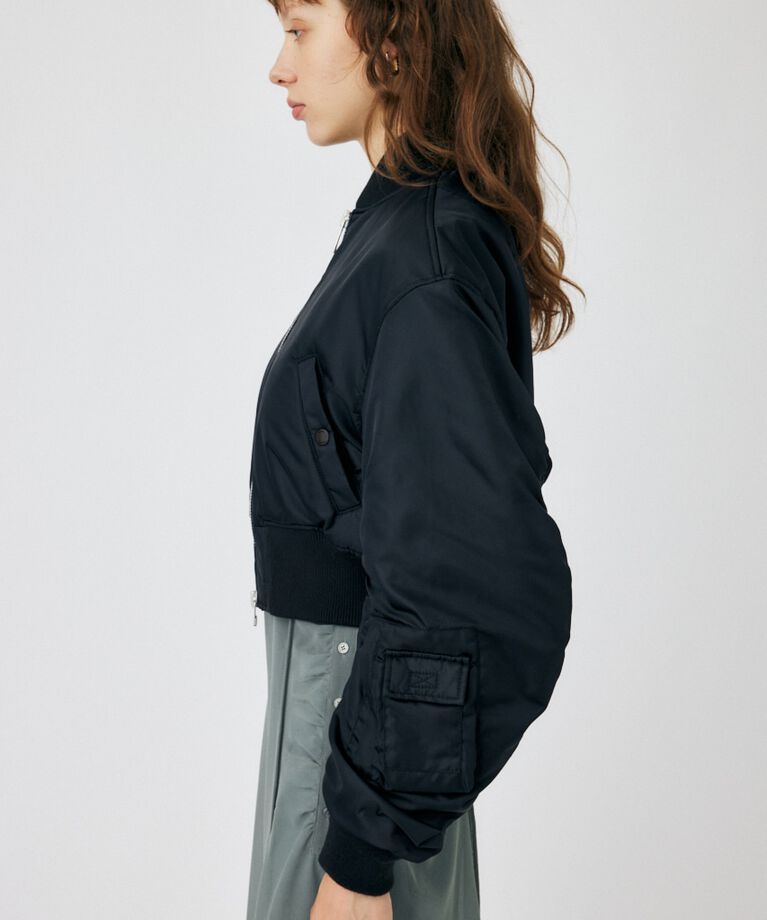 MOUSSY「VOLUME CROPPED MA-1」|ブルゾン・スタジャン|