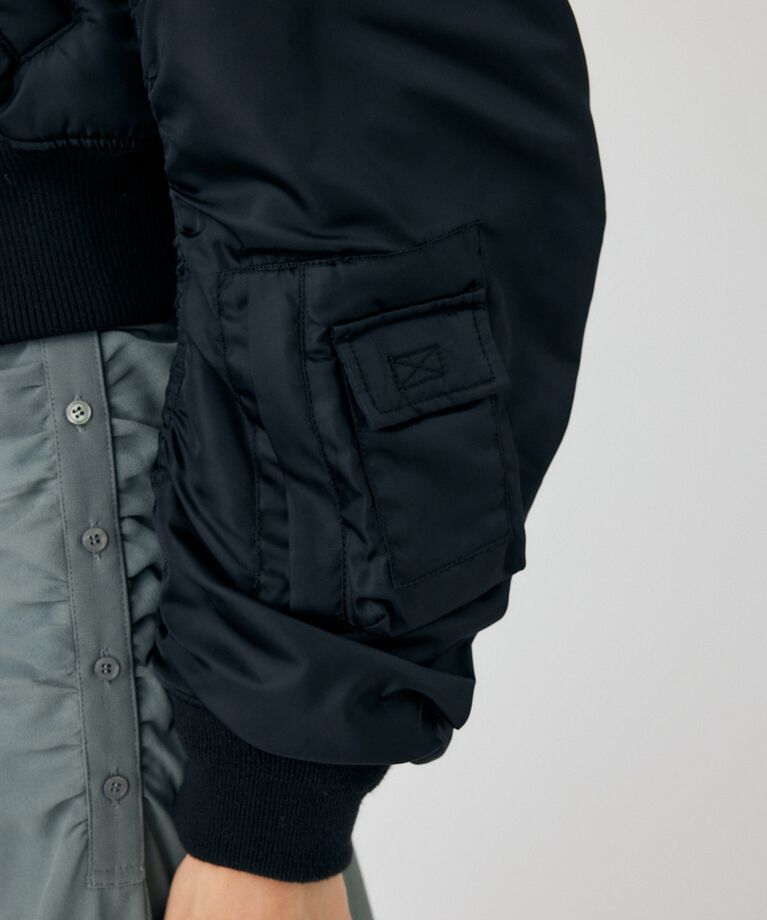 MOUSSY「VOLUME CROPPED MA-1」|ブルゾン・スタジャン|