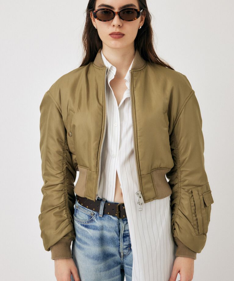 MOUSSY「VOLUME CROPPED MA-1」|ブルゾン・スタジャン|