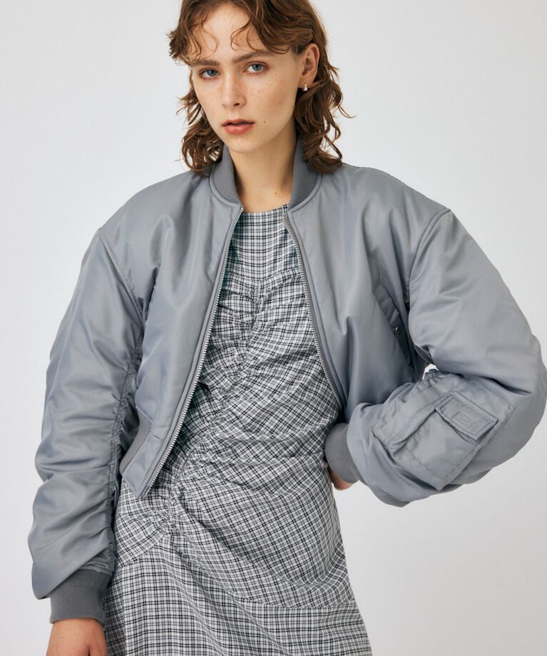 MOUSSY「VOLUME CROPPED MA-1」|ブルゾン・スタジャン|