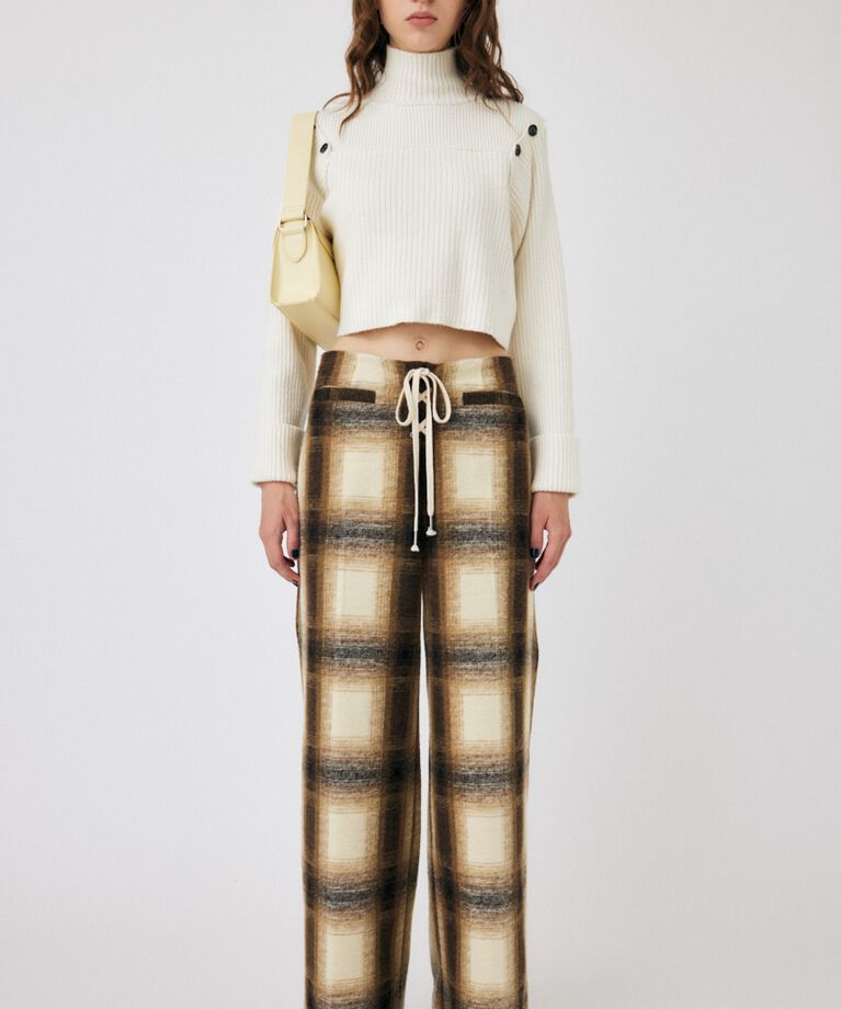 MOUSSY「LAYERED LIKE オープンショルダーニット」|ニット・セーター|