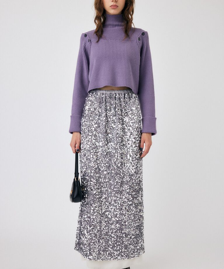 MOUSSY「LAYERED LIKE オープンショルダーニット」|ニット・セーター|PUR