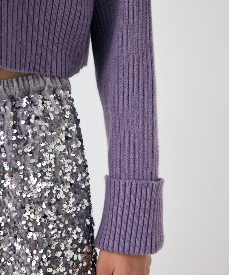 MOUSSY「LAYERED LIKE オープンショルダーニット」|ニット・セーター|