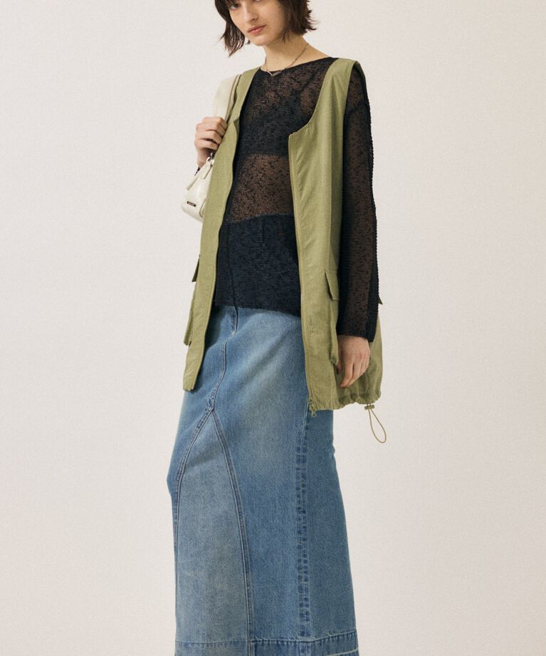 MOUSSY「NEP YARN LOOSE OVER ニット」|ニット・セーター|