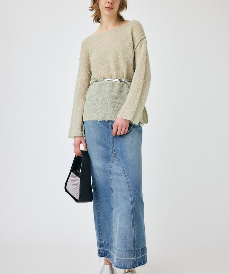 MOUSSY「NEP YARN LOOSE OVER ニット」|ニット・セーター|