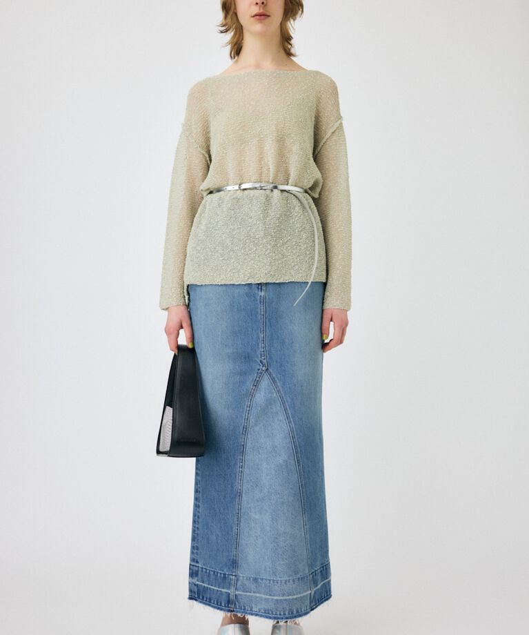 MOUSSY「NEP YARN LOOSE OVER ニット」|ニット・セーター|