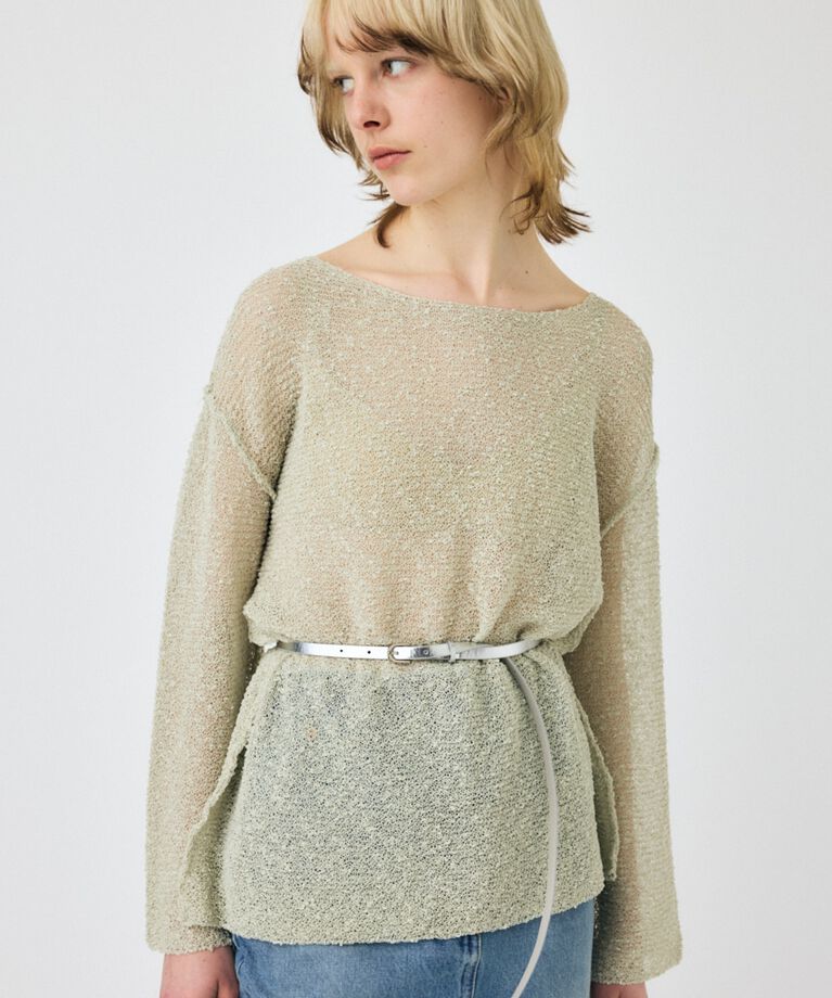 MOUSSY「NEP YARN LOOSE OVER ニット」|ニット・セーター|