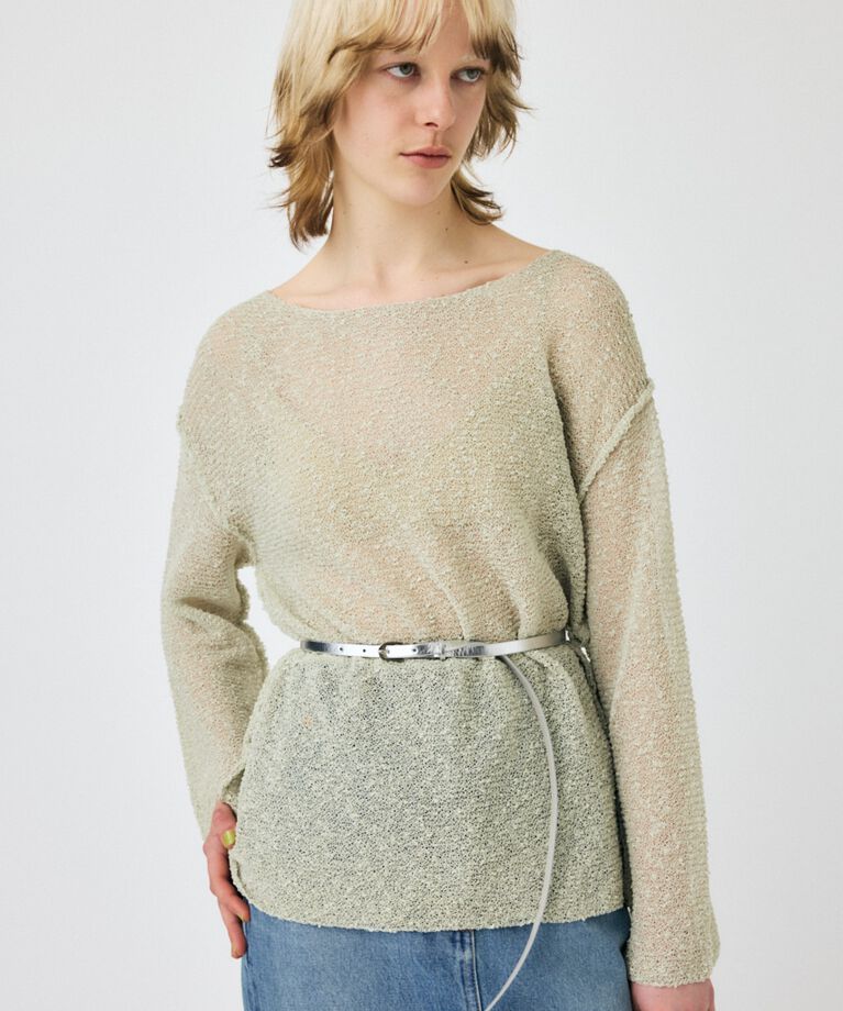 MOUSSY「NEP YARN LOOSE OVER ニット」|ニット・セーター|
