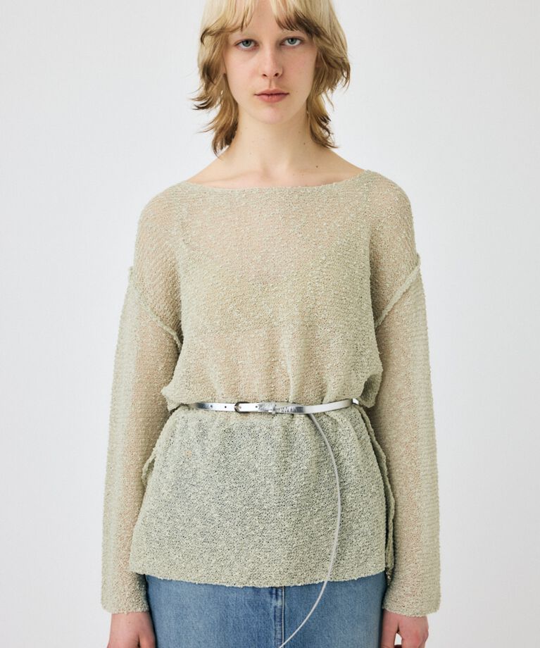 MOUSSY「NEP YARN LOOSE OVER ニット」|ニット・セーター|