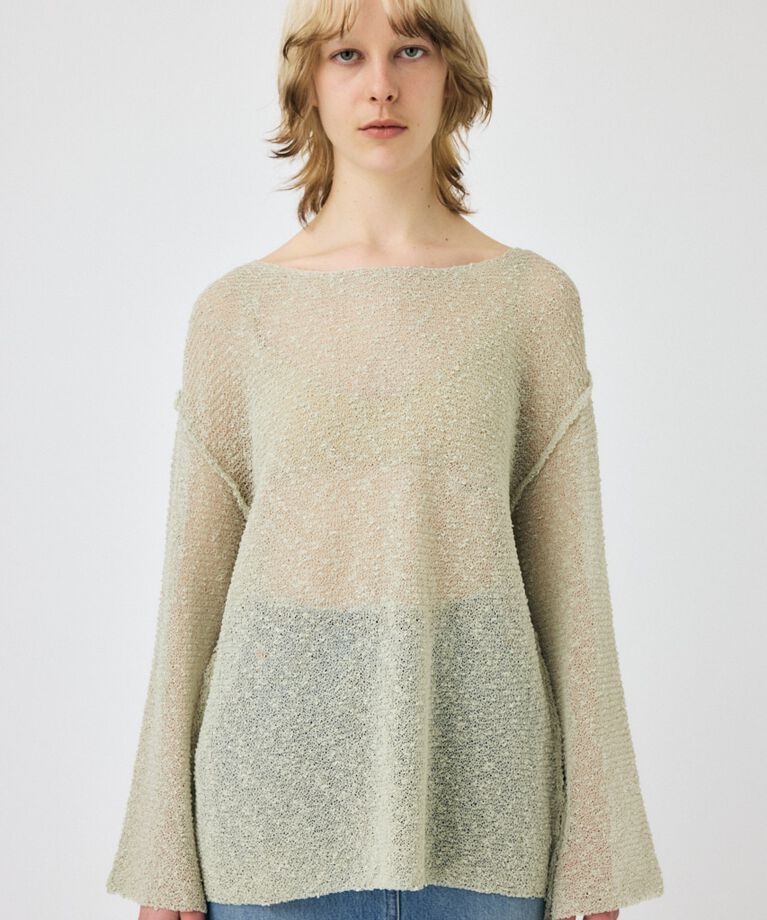 MOUSSY「NEP YARN LOOSE OVER ニット」|ニット・セーター|