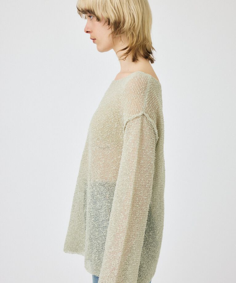 MOUSSY「NEP YARN LOOSE OVER ニット」|ニット・セーター|