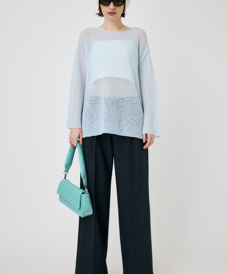 MOUSSY「NEP YARN LOOSE OVER ニット」|ニット・セーター|