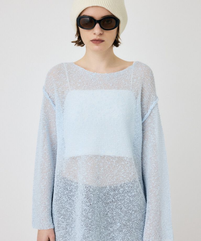 MOUSSY「NEP YARN LOOSE OVER ニット」|ニット・セーター|