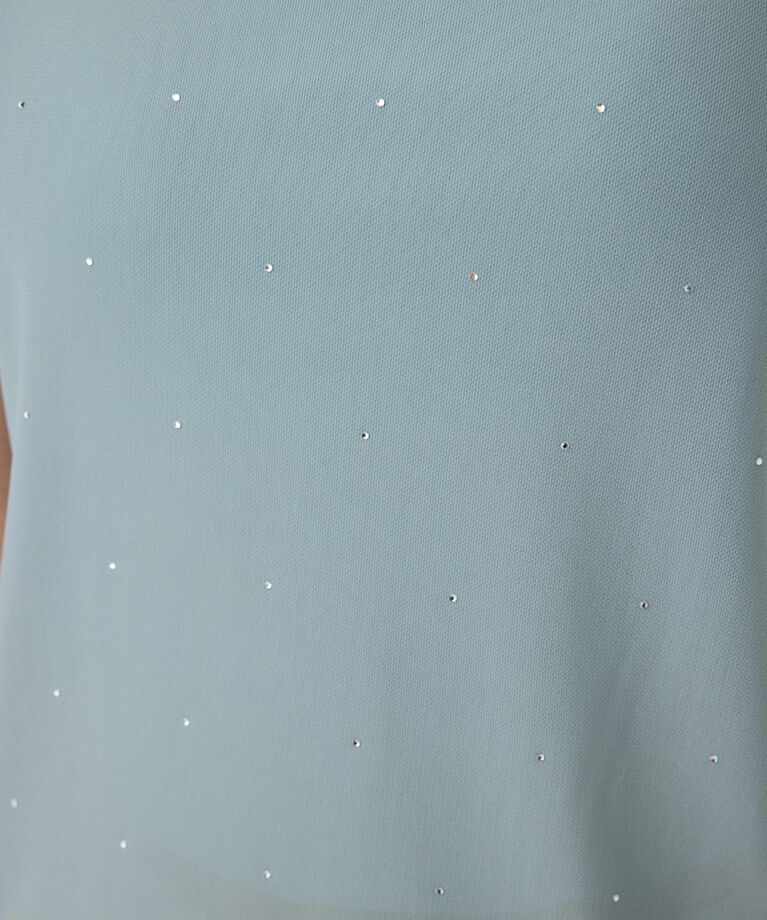 MOUSSY「RHINESTONE SHEER Tシャツ」|Tシャツ・カットソー|