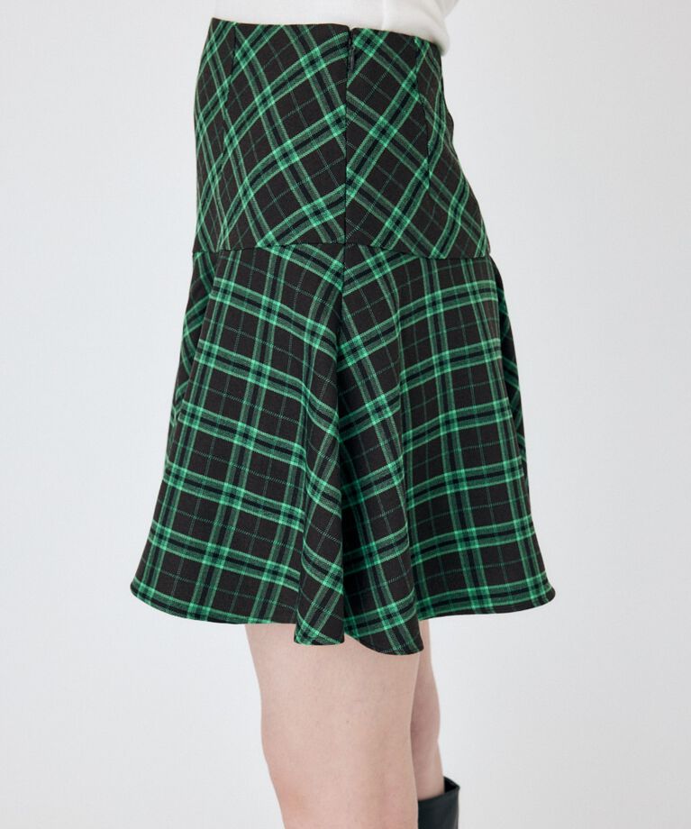 MOUSSY「TARTAN ASSYMMETRY ミニスカート」|スカート|