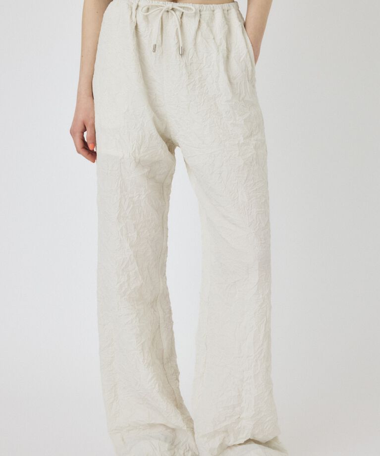 MOUSSY「CRINKLED サテンパンツ」|その他|O/WHT1
