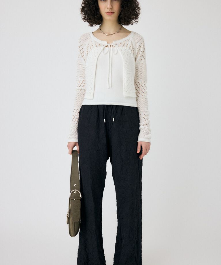 MOUSSY「CRINKLED サテンパンツ」|その他|
