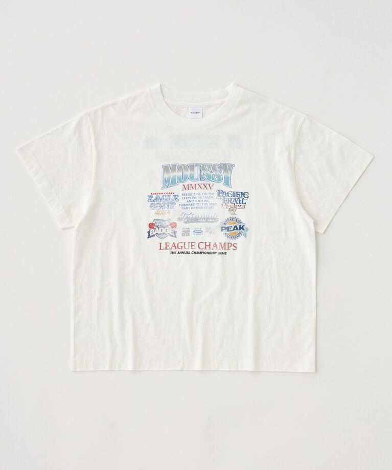 MOUSSY「MOUSSY LEAGUE CHAMPS 25 Tシャツ」|Tシャツ・カットソー|