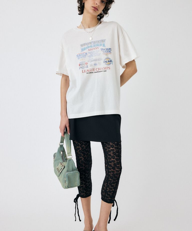 MOUSSY「MOUSSY LEAGUE CHAMPS 25 Tシャツ」|Tシャツ・カットソー|