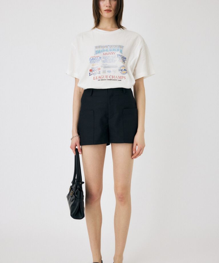 MOUSSY「MOUSSY LEAGUE CHAMPS 25 Tシャツ」|Tシャツ・カットソー|