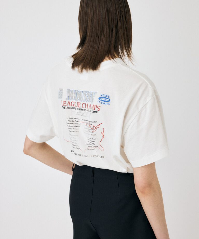 MOUSSY「MOUSSY LEAGUE CHAMPS 25 Tシャツ」|Tシャツ・カットソー|