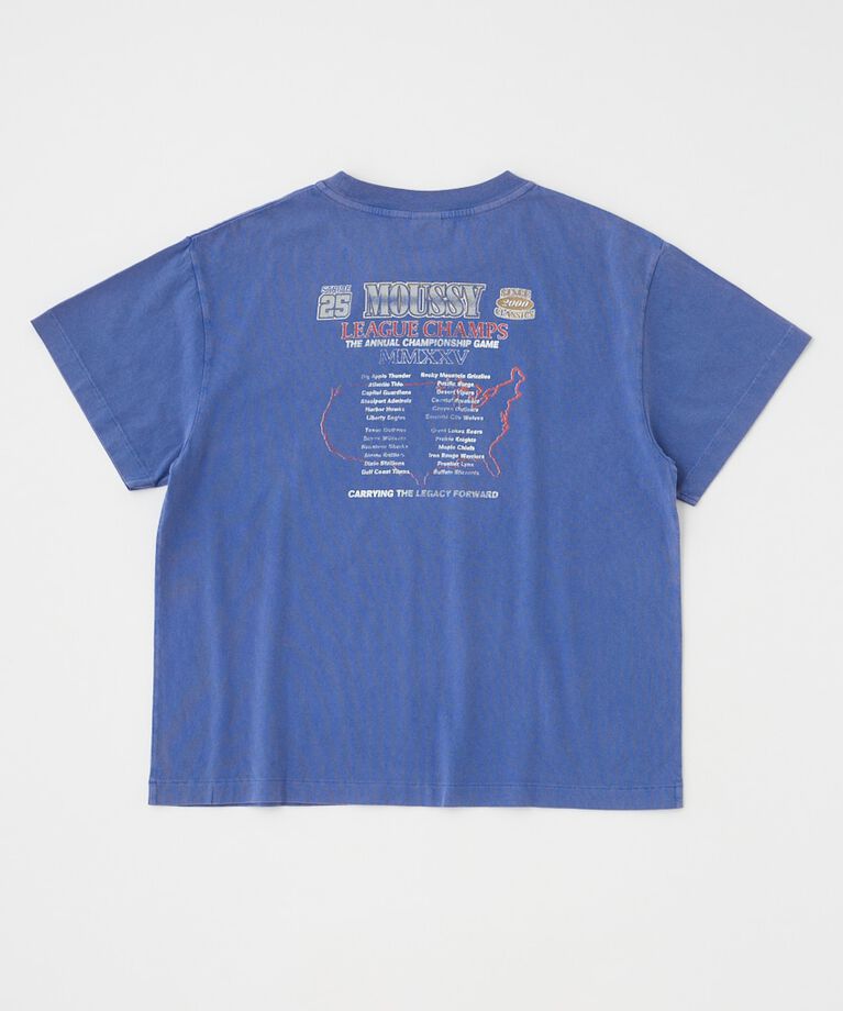 MOUSSY「MOUSSY LEAGUE CHAMPS 25 Tシャツ」|Tシャツ・カットソー|