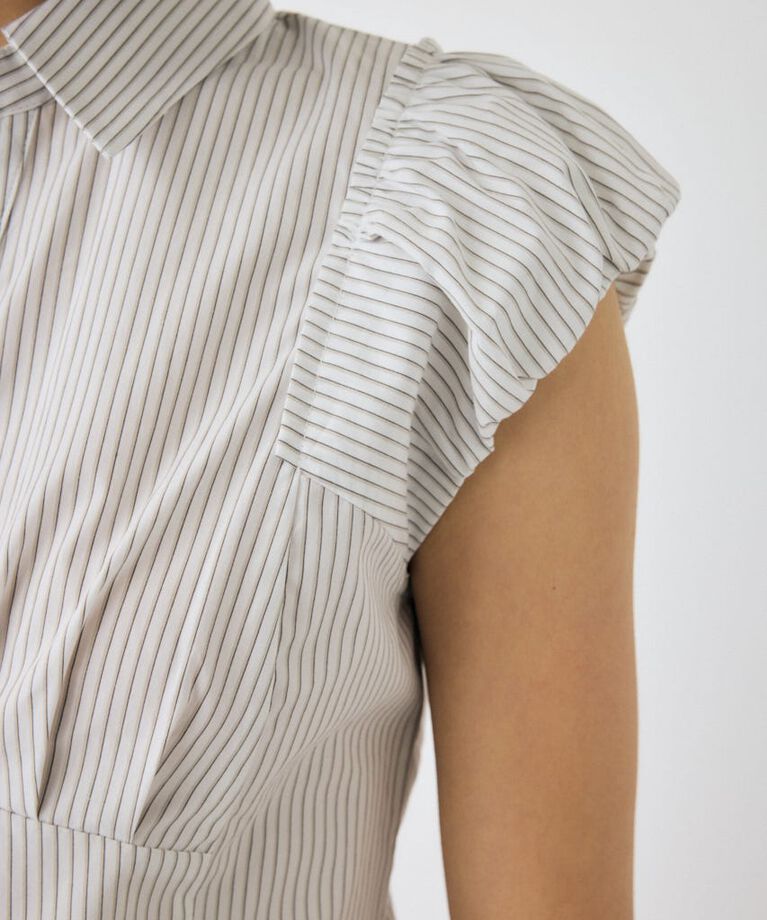 MOUSSY「PIN STRIPE FIT シャツ」|シャツ・ブラウス|