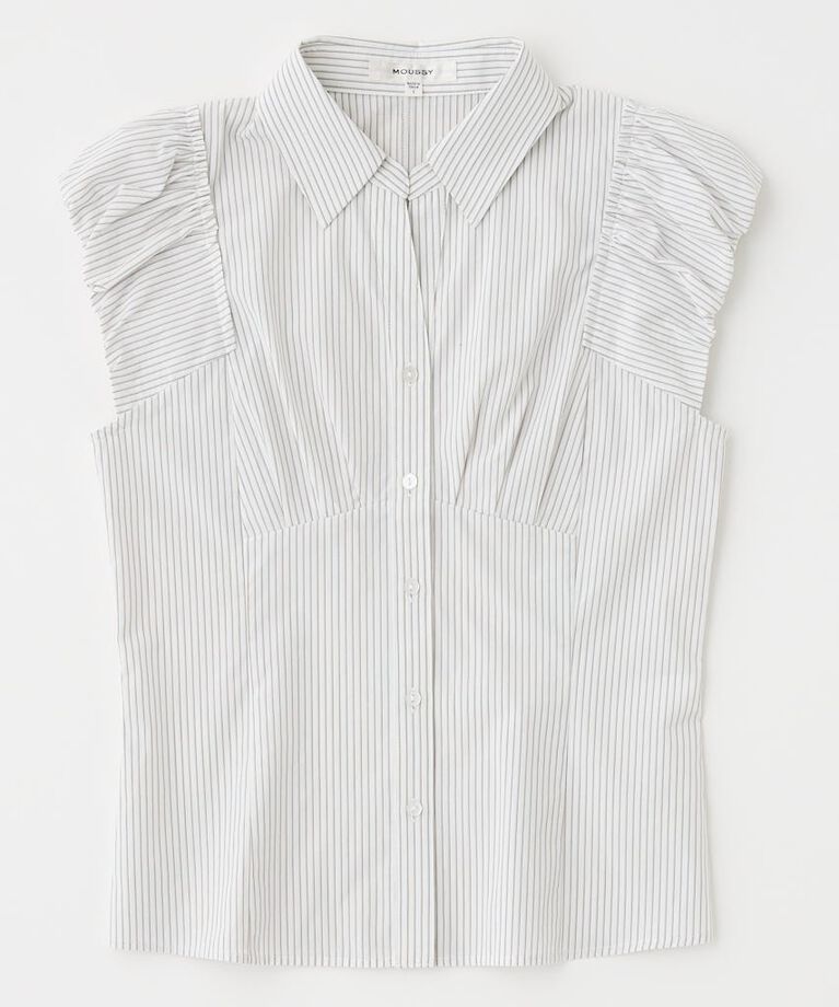 MOUSSY「PIN STRIPE FIT シャツ」|シャツ・ブラウス|