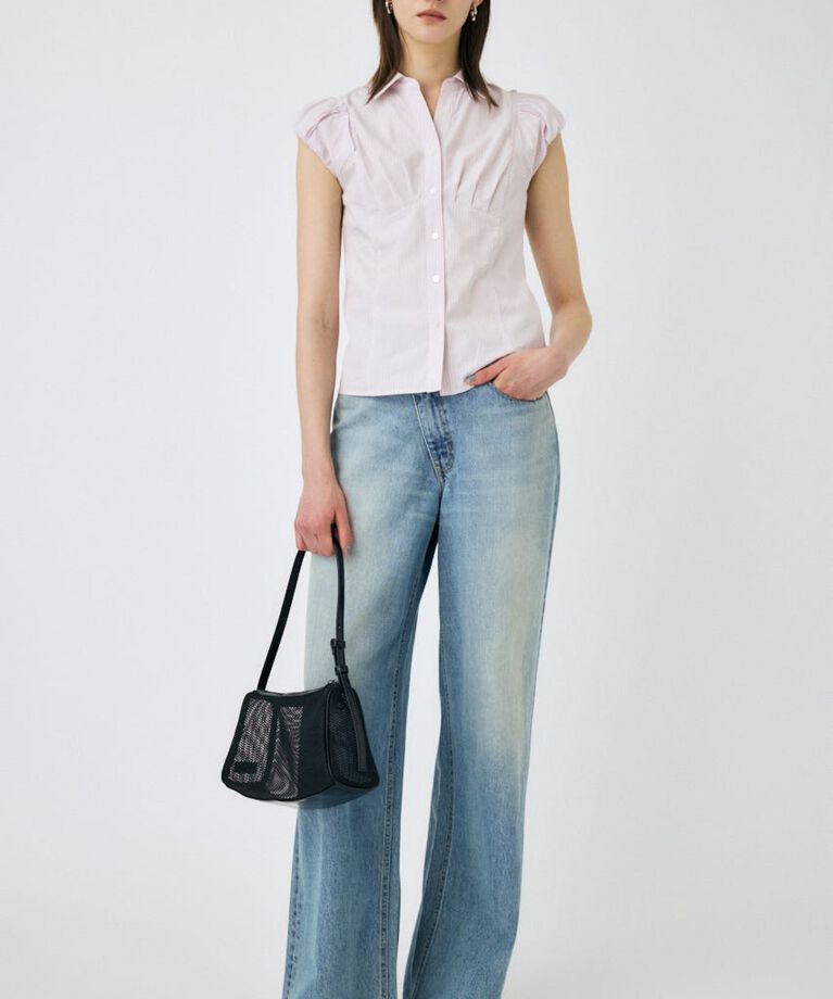 MOUSSY「PIN STRIPE FIT シャツ」|シャツ・ブラウス|
