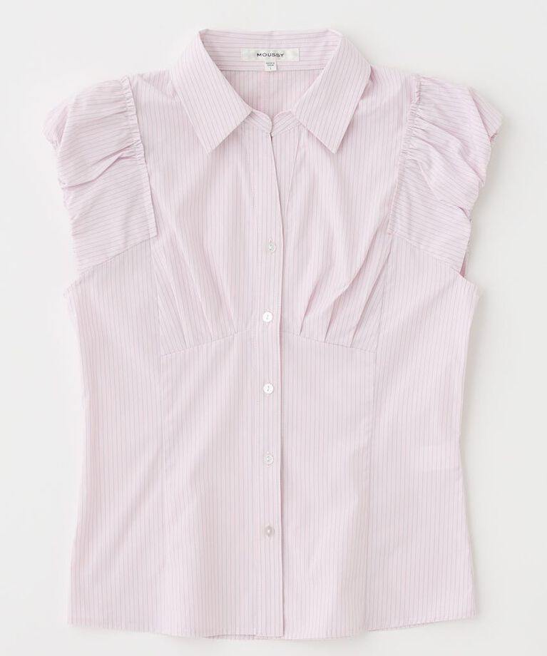 MOUSSY「PIN STRIPE FIT シャツ」|シャツ・ブラウス|
