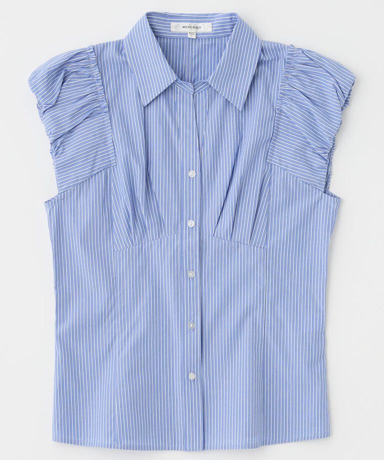 MOUSSY「PIN STRIPE FIT シャツ」|シャツ・ブラウス|