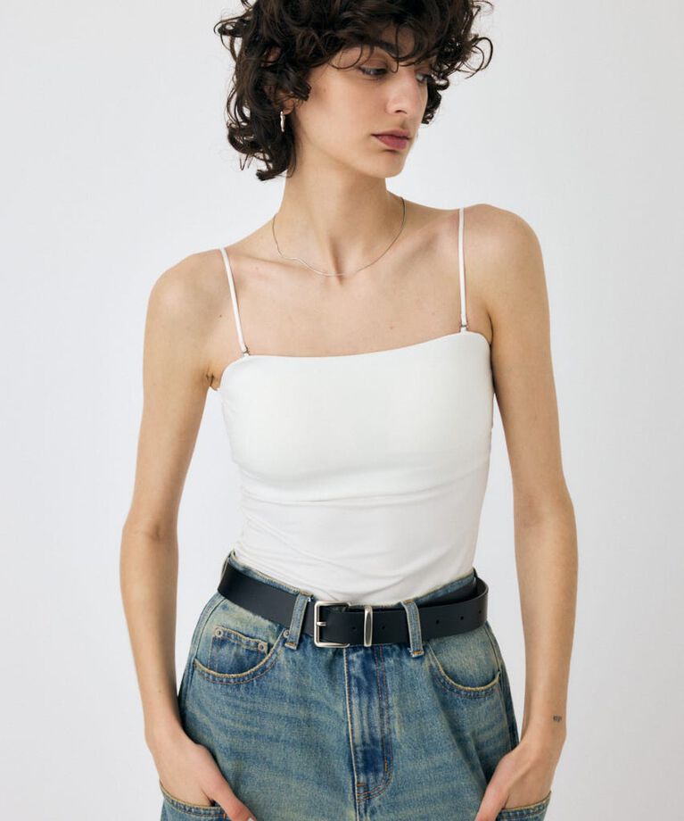 MOUSSY「BACK SHEER カップインキャミ」|キャミソール|