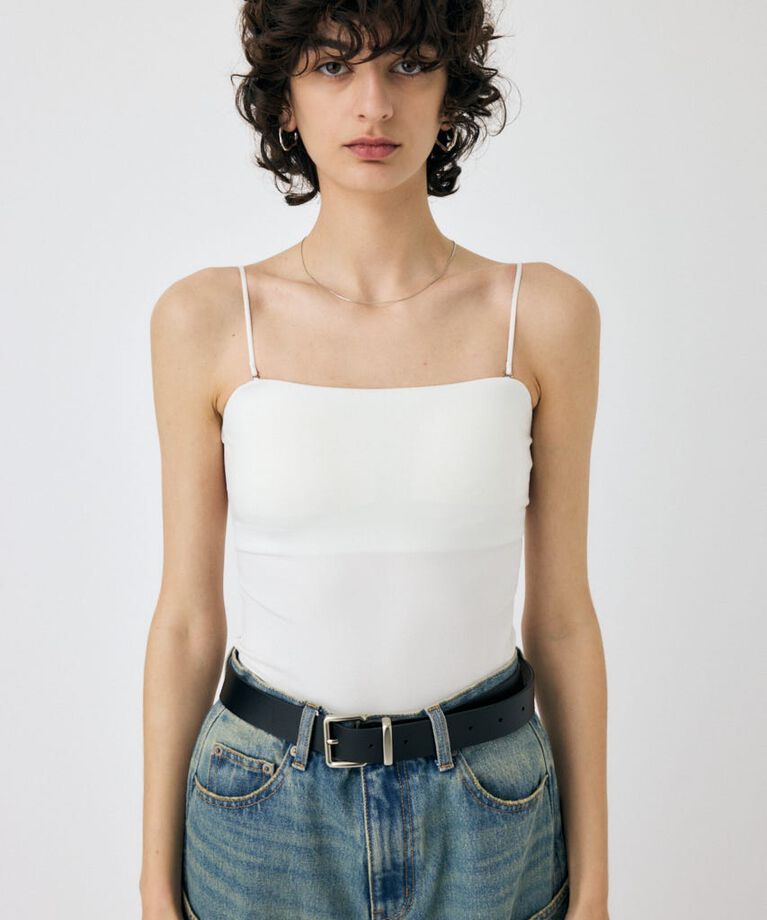 MOUSSY「BACK SHEER カップインキャミ」|キャミソール|