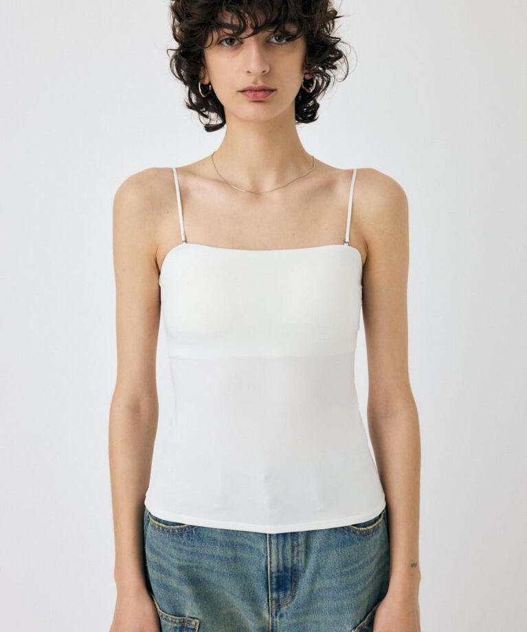 MOUSSY「BACK SHEER カップインキャミ」|キャミソール|