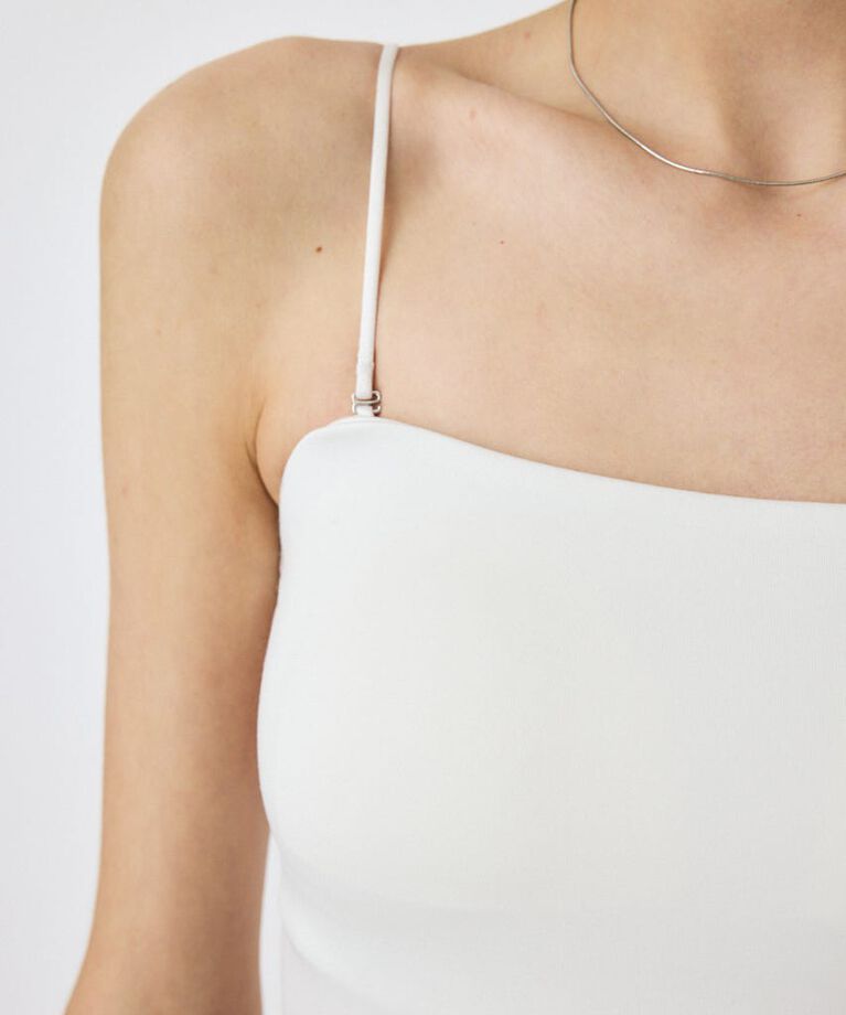MOUSSY「BACK SHEER カップインキャミ」|キャミソール|