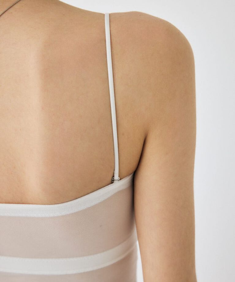 MOUSSY「BACK SHEER カップインキャミ」|キャミソール|