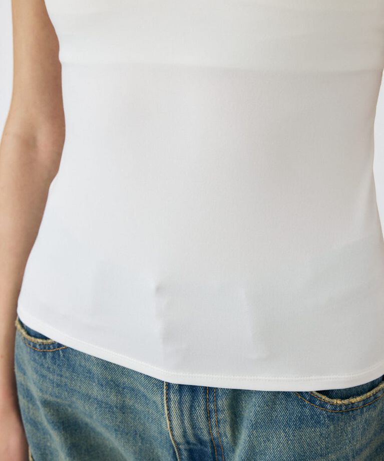 MOUSSY「BACK SHEER カップインキャミ」|キャミソール|