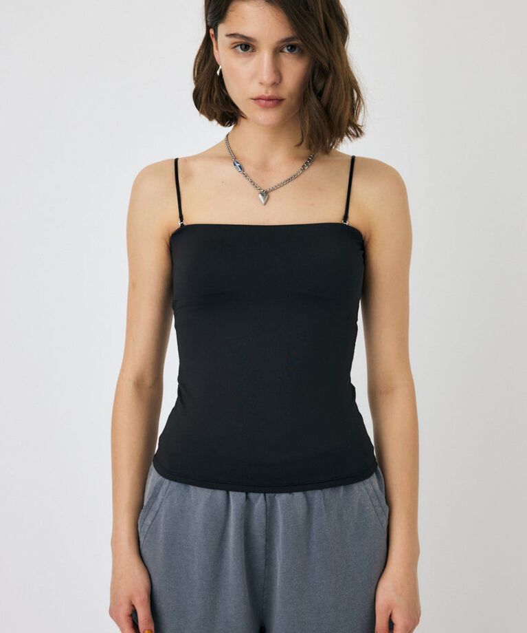 MOUSSY「BACK SHEER カップインキャミ」|キャミソール|