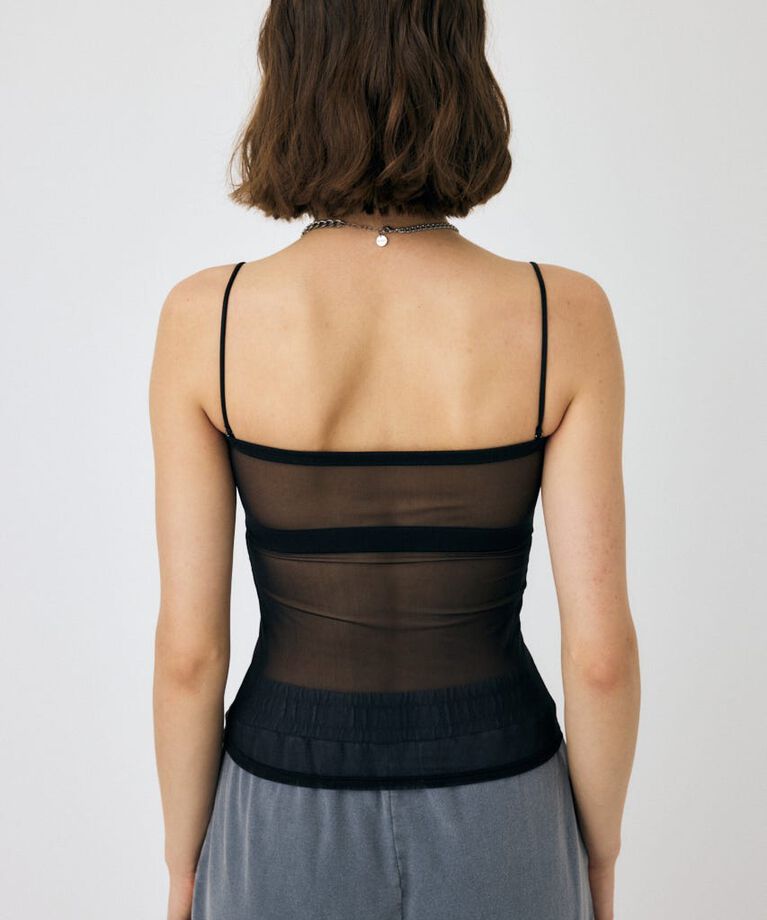 MOUSSY「BACK SHEER カップインキャミ」|キャミソール|
