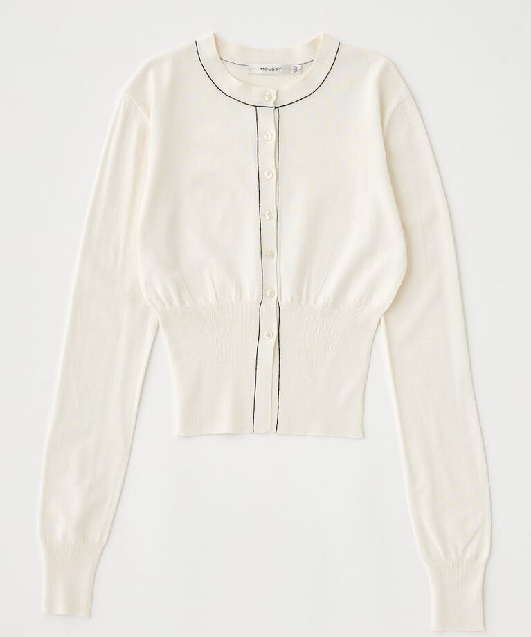 MOUSSY「COLOR STITCH カーディガン」|カーディガン|